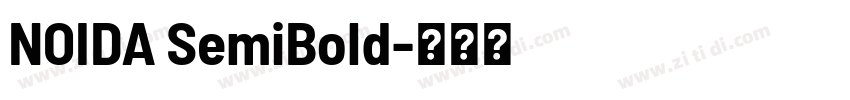 NOIDA SemiBold字体转换